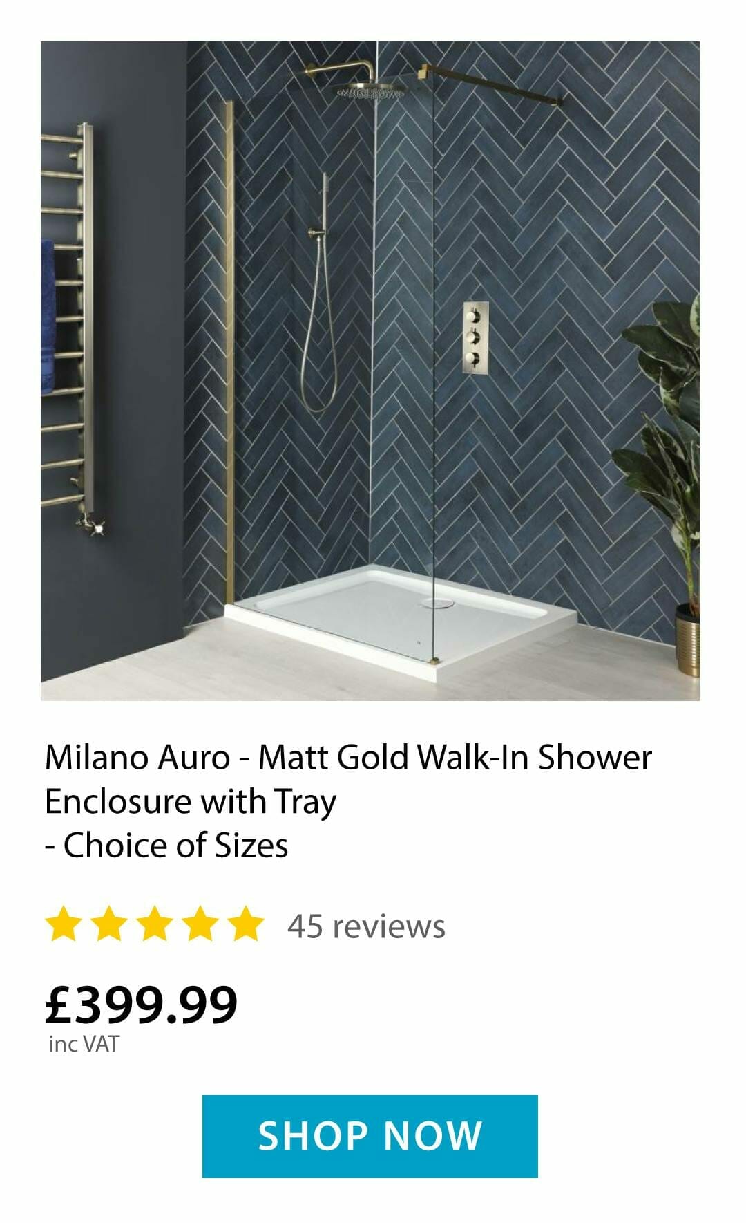 Auro gold shower screen