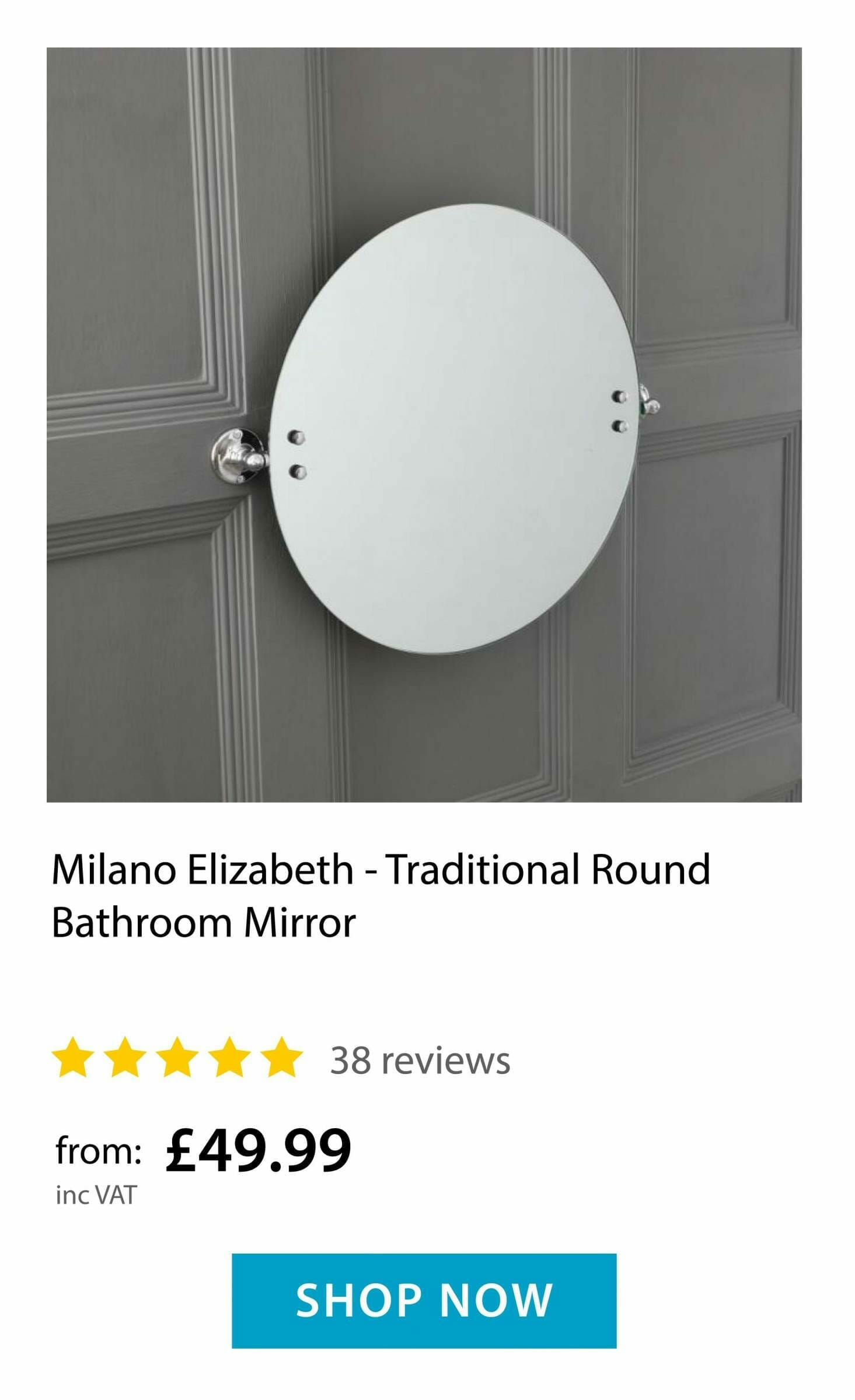 Milano Elizabeth Bathroom Mirror 